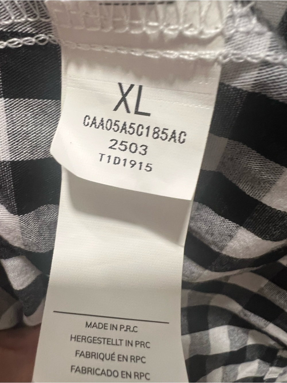 Cupshe Bluebell Breeze Gingham Maxi Dress Black & White Size XL - Picture 2 of 3